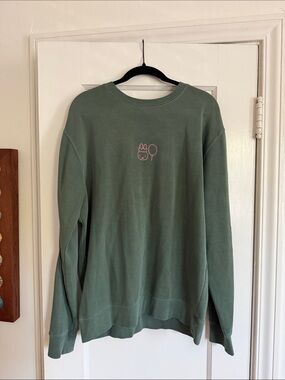Embroidered Miffy 70th Anniversary Green Crewneck Sweatshirt - Kira Shop